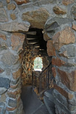 One of the inside stairways