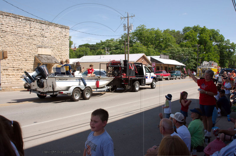 Somervell Volunteer Fire Dept  river rescue boat