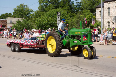 antique tractor  John Deere of course