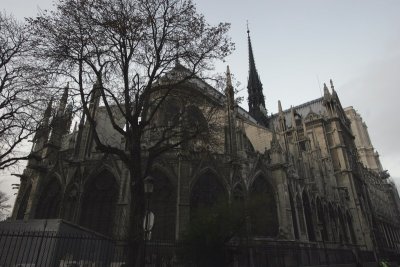 Back side of Notre Dame
