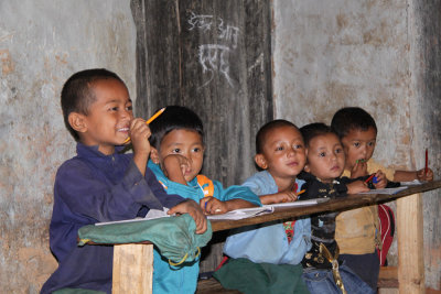 children at school