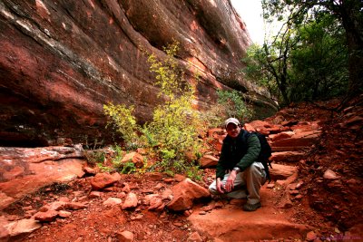 Photo of me on a trail in Sedona