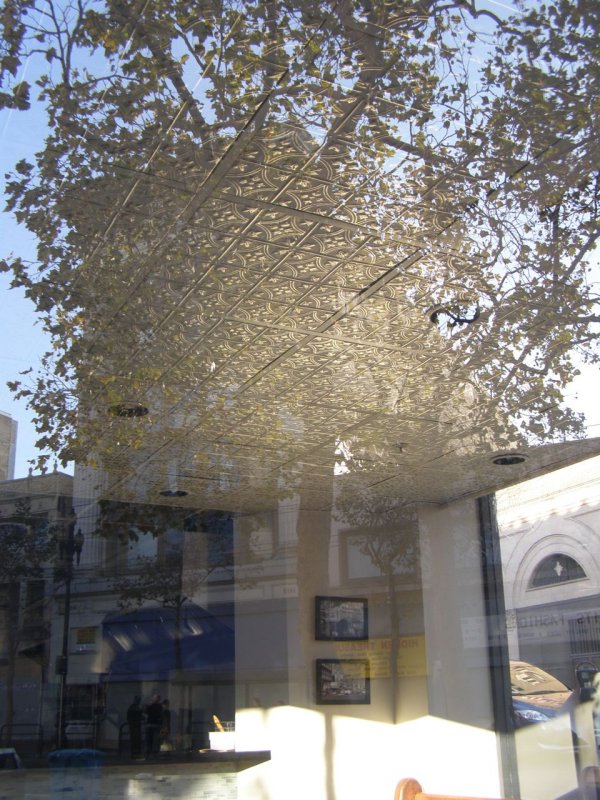Market Street Window Reflection