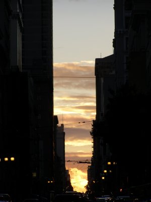 Post Street Sunset