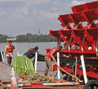 ...The Paddle Wheel is Inspected...