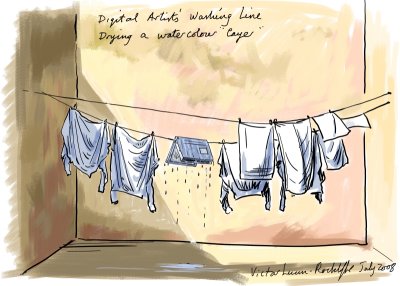 Digital Artist's Washing Line