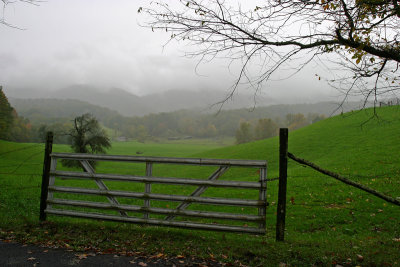 Childress Farm on a rainy day