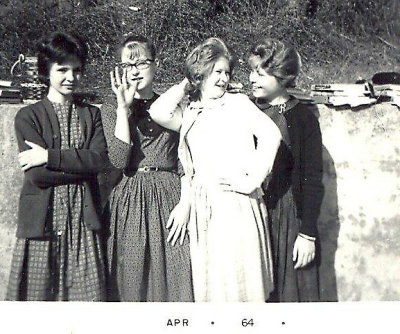 Pam Hughes, Rosemary Mullins (deceased), ?, Becky Rose