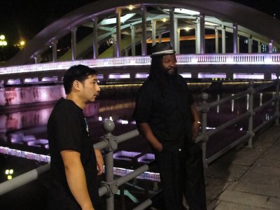 Sid & Mustafa at the Singapore River