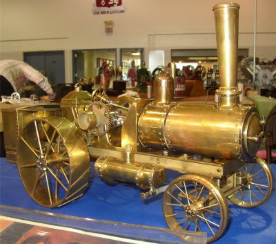 (46)   Stirling Traction Engine    ---  All Brass