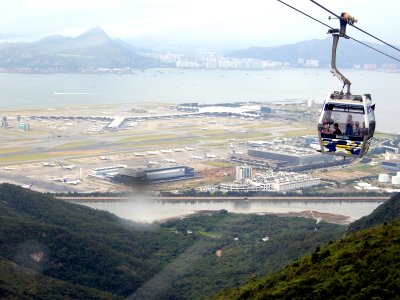 HK Int'l Airport  from Ngong Ping 360 Cable car