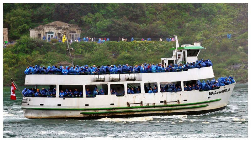 A Sea of Humanity on the Maid of the Mist