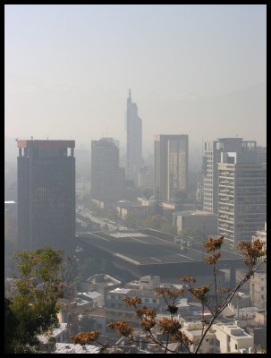 Santiago cityscape from Cerro Santa Lucia 1