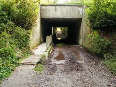 passage souterrain, Drève du Tambour et Drève des Loups.