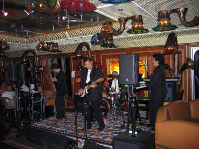One of the bands - they were by the casino