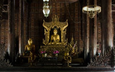 The Teak alter of a Pagoda