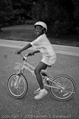 KLD Riding Her Bike - Revisited