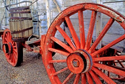 Twenty mule team wagon, Death Valley National Park, CA