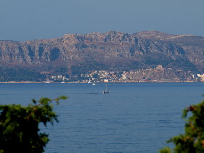 View from our pension-Kastellorizo (Meis in Turkish) island-Greece