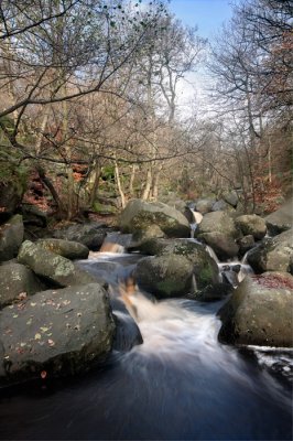 Water flow in autumn