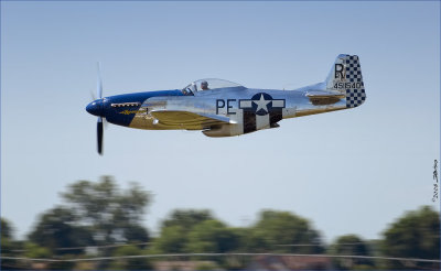 P-51 Mustang In A High Speed Pass
