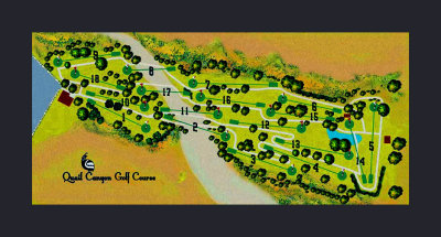 Quail Canyon Golf Course in Tucson 
This is a Digital drawing/painting that was done over an ariel photo for scale. The finished poster hangs on the wall at the golf course.