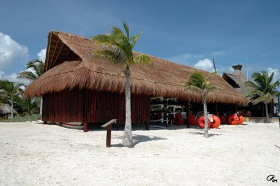 The New Storage Palapa Next To The Scuba Shack