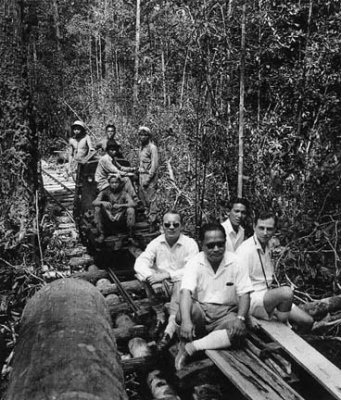 Log & passengers returning to base