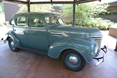 Another view of the 1939 Plymouth at Elvis' museum