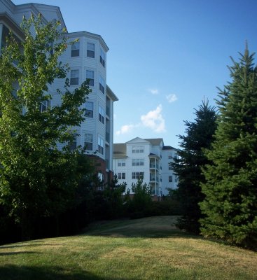 Back of apartment