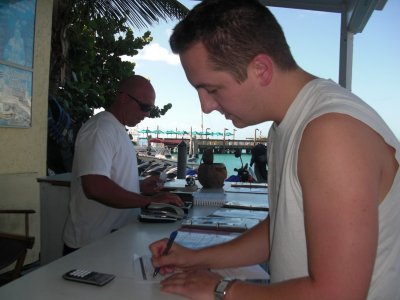 Me signing up for a speedboat