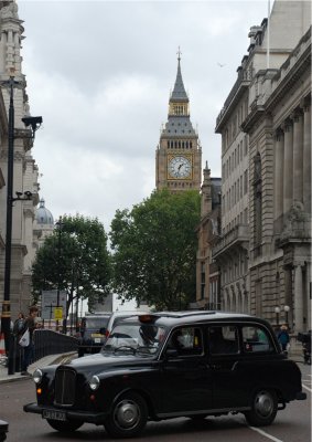London Big Bend and taxi