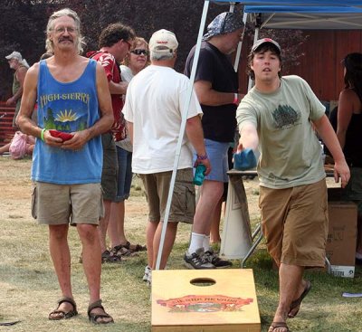 Bean bag toss courtesy of Sierra Nevada Brewing Co.