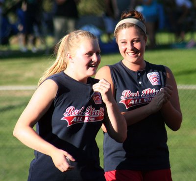 Sami (right) and teammate before the game