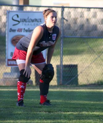 Ready for action in left field