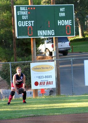 Ready for action in left field