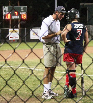 Seventh-inning talk with manager - Sami then doubled