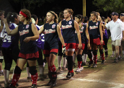 Post-game congratulations