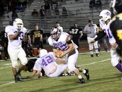 No. 22 pulls down an interception