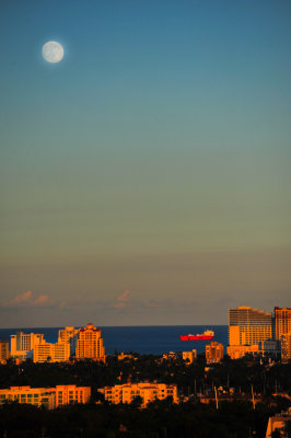 Moon over Ft Lauderdale II