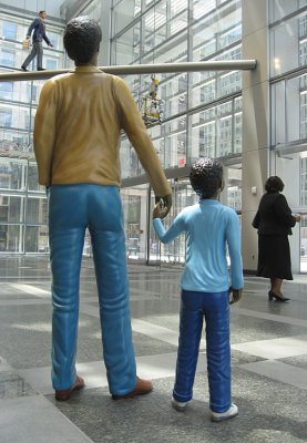 Humanity in Motion In the Comcast building