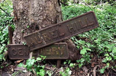Six weeks later, the sign has been vandalized