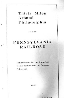 Pennsylvania Railroad promotion booklet from 1913