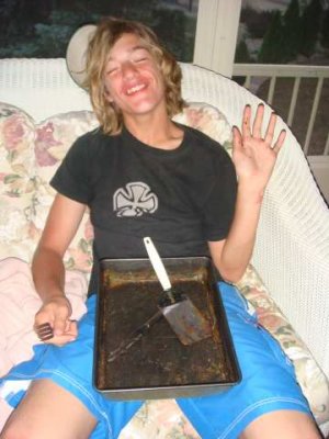 jack ate his whole birthday cake (haha)