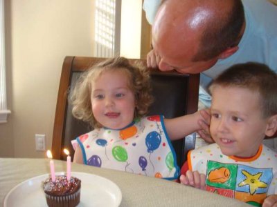 the birthday cupcake (joe cracks me up)
