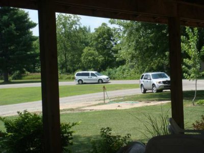 dad's 80th birthday party- he arrives for the golf invitational