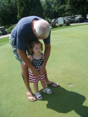 uncle paul shows elisabeth how to swing