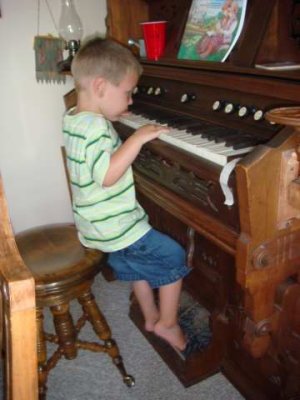 joey plays the organ