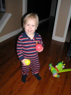 playing with balls