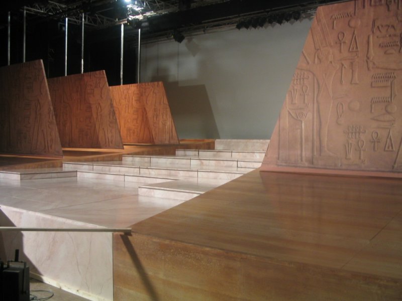 The floor of the stage forTutankamon, the musical- Gutenstein.-Lower Austria- Juny 2008